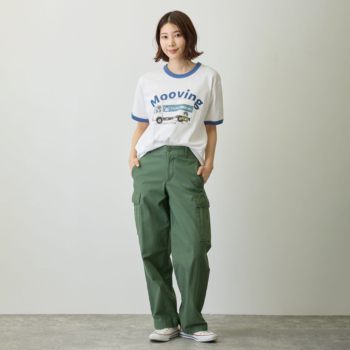Polera blanca Mofusand Mooving