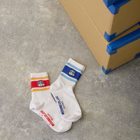 Calcetines Mofusand «Buen trabajo» rojos