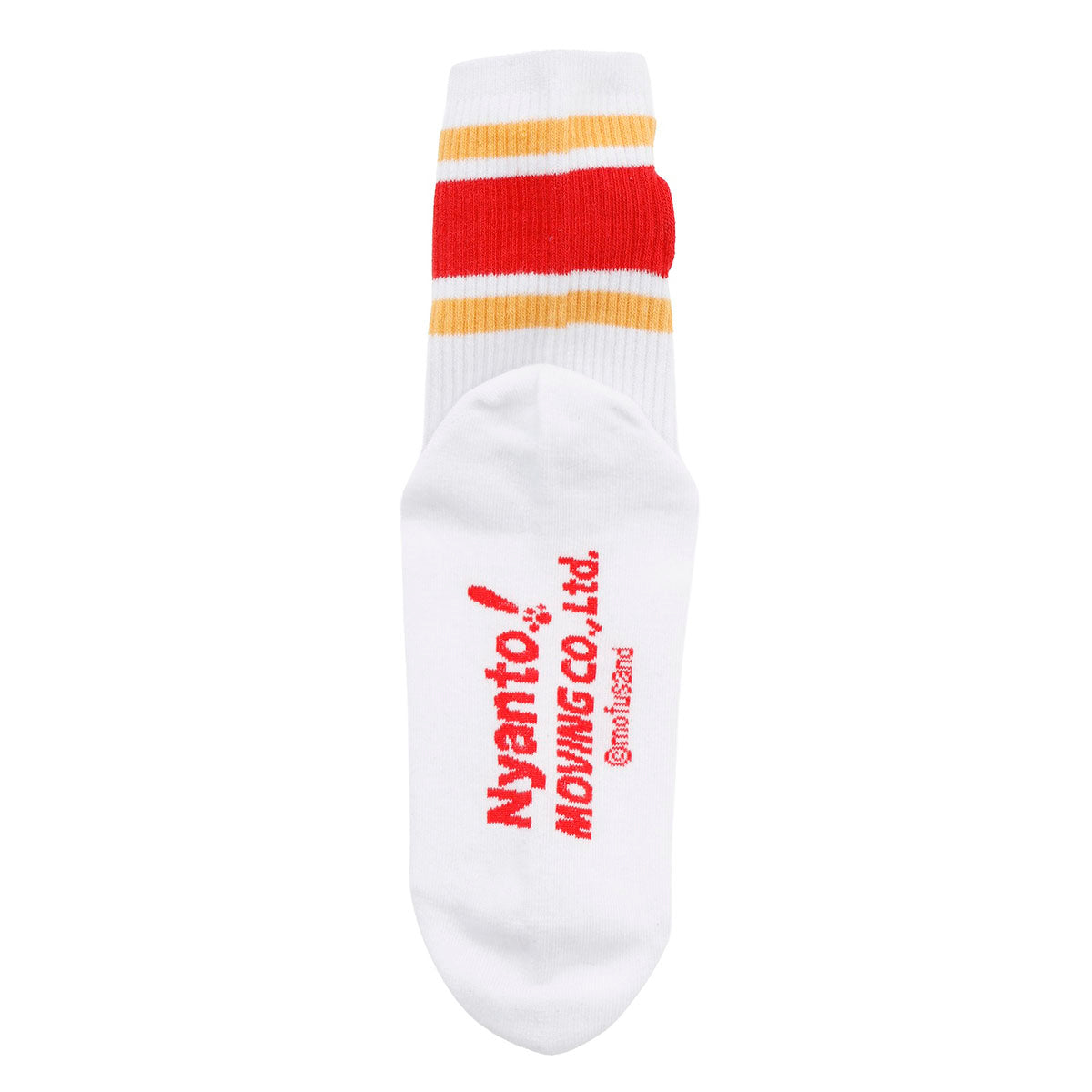 Calcetines Mofusand «Buen trabajo» rojos