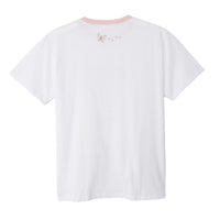 Polera blanca Mofusand Gatito Mariposa