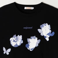 Polera negra mofusand Gato Mariposa