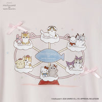 Polera mofusand x Sanrio, rosa pálido