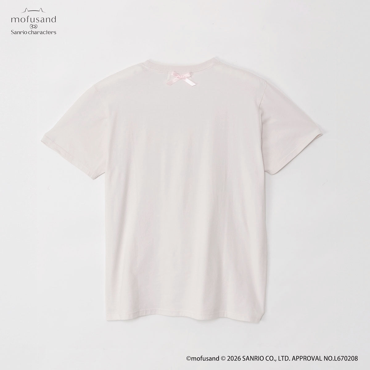 Polera mofusand x Sanrio, rosa pálido
