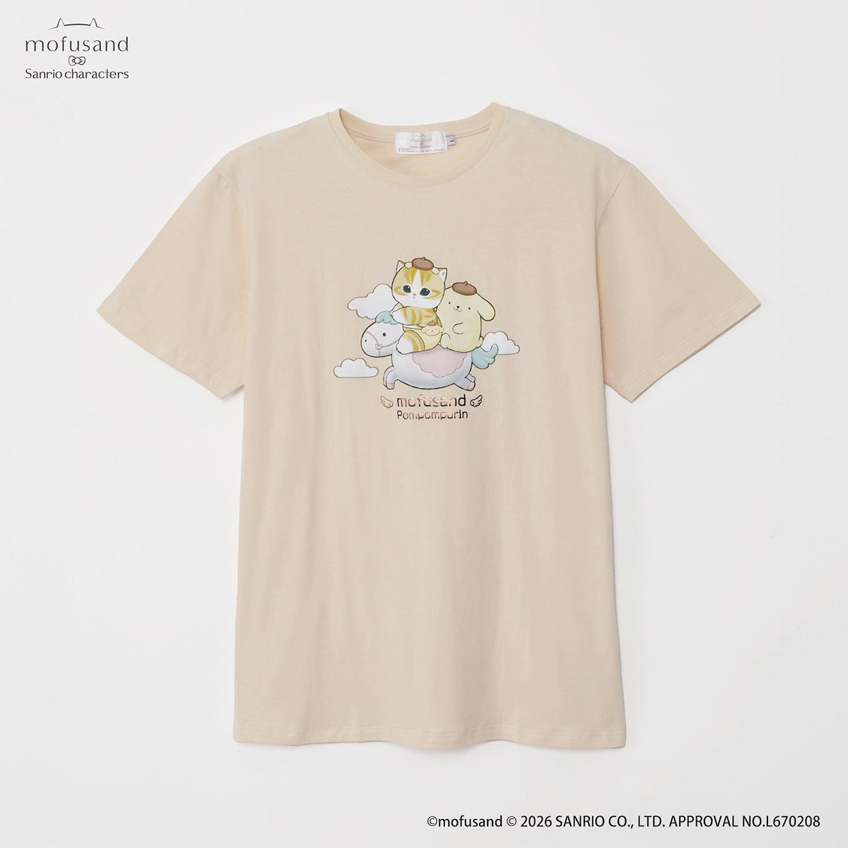 Polera Mofusand y Sanrio con Pompompurin