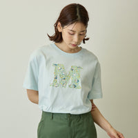 Polera botánica azul pálido mofusand × Hibiya Kadan