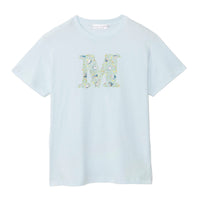 Polera botánica azul pálido mofusand × Hibiya Kadan