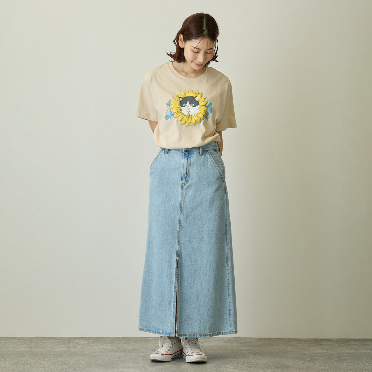 Polera Mofusand x Hibiya Kadan Girasol Natural