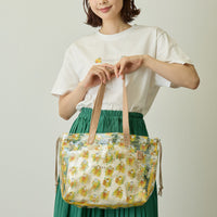 Bolso tote transparente mofusand con caléndulas