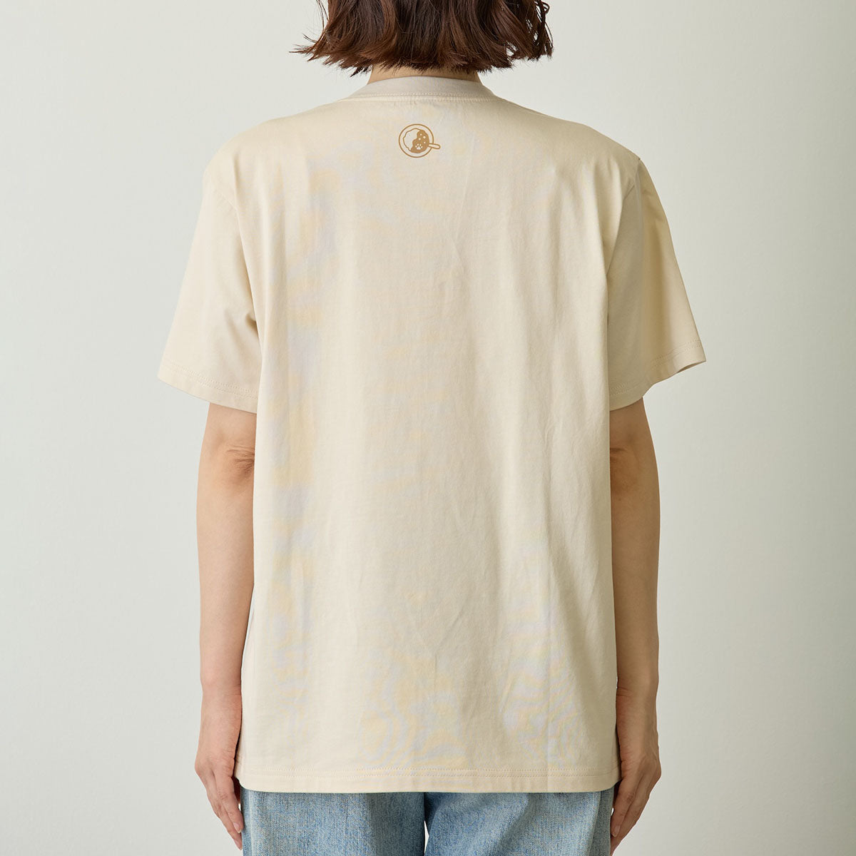Polera mofusand Gato con curry, color natural