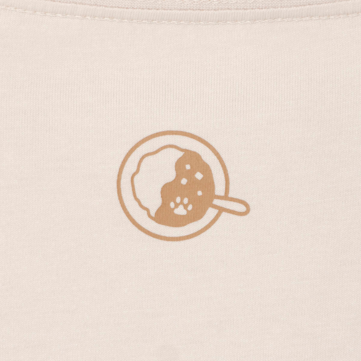 Polera mofusand Gato con curry, color natural