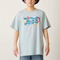 Polera mofusand Board Shark celeste