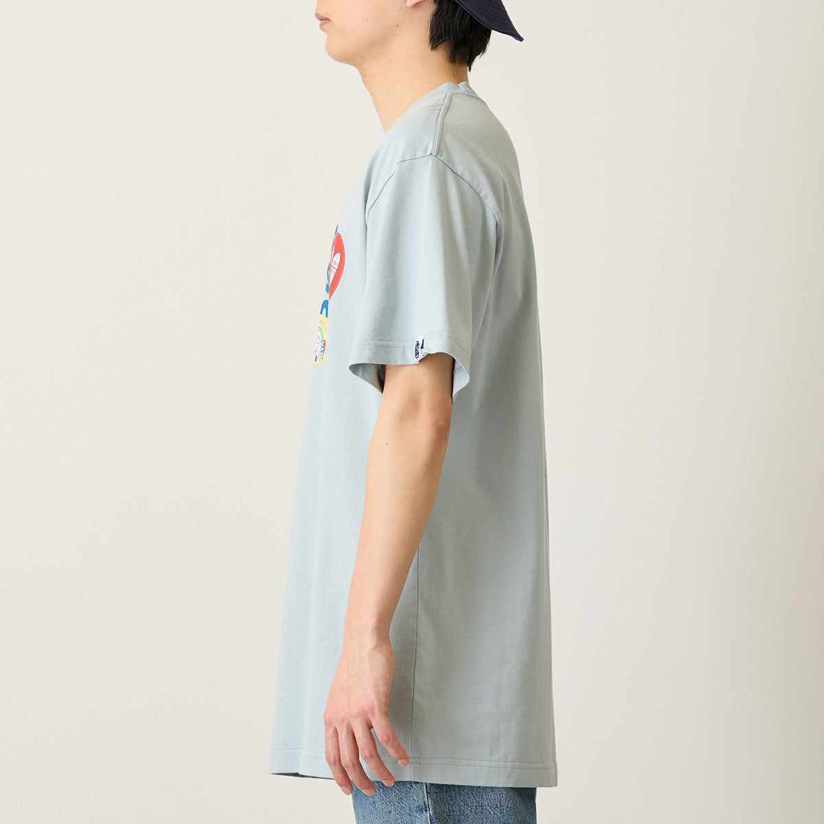 Polera mofusand Board Shark celeste