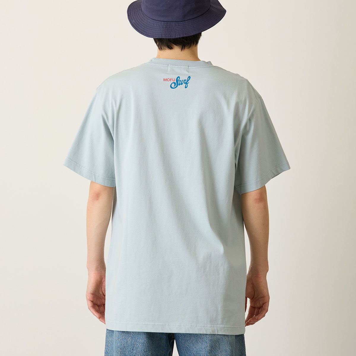 Polera mofusand Board Shark celeste