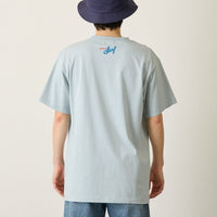 Polera mofusand Board Shark celeste
