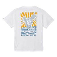 Polera blanca mofusand Board Shark! Riding Waves