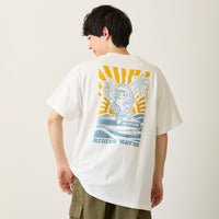 Polera blanca mofusand Board Shark! Riding Waves