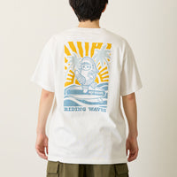 Polera blanca mofusand Board Shark! Riding Waves