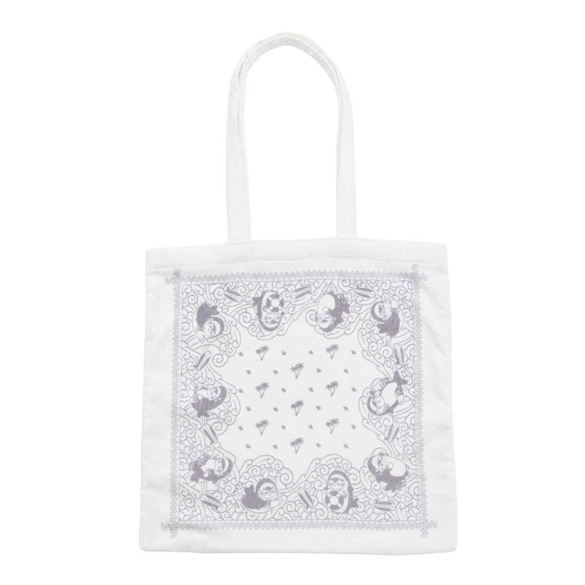 Bolso tote de toalla Mofusand Shark blanco