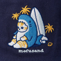 Sombrero bucket mofusand Surfing Nyan azul marino