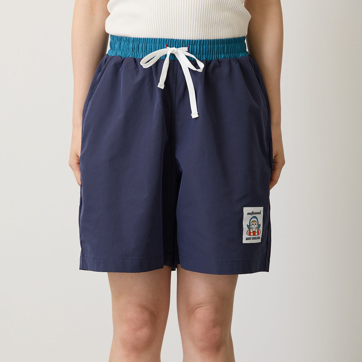 Shorts Mofusand Board Shark Just Chilling - Azul