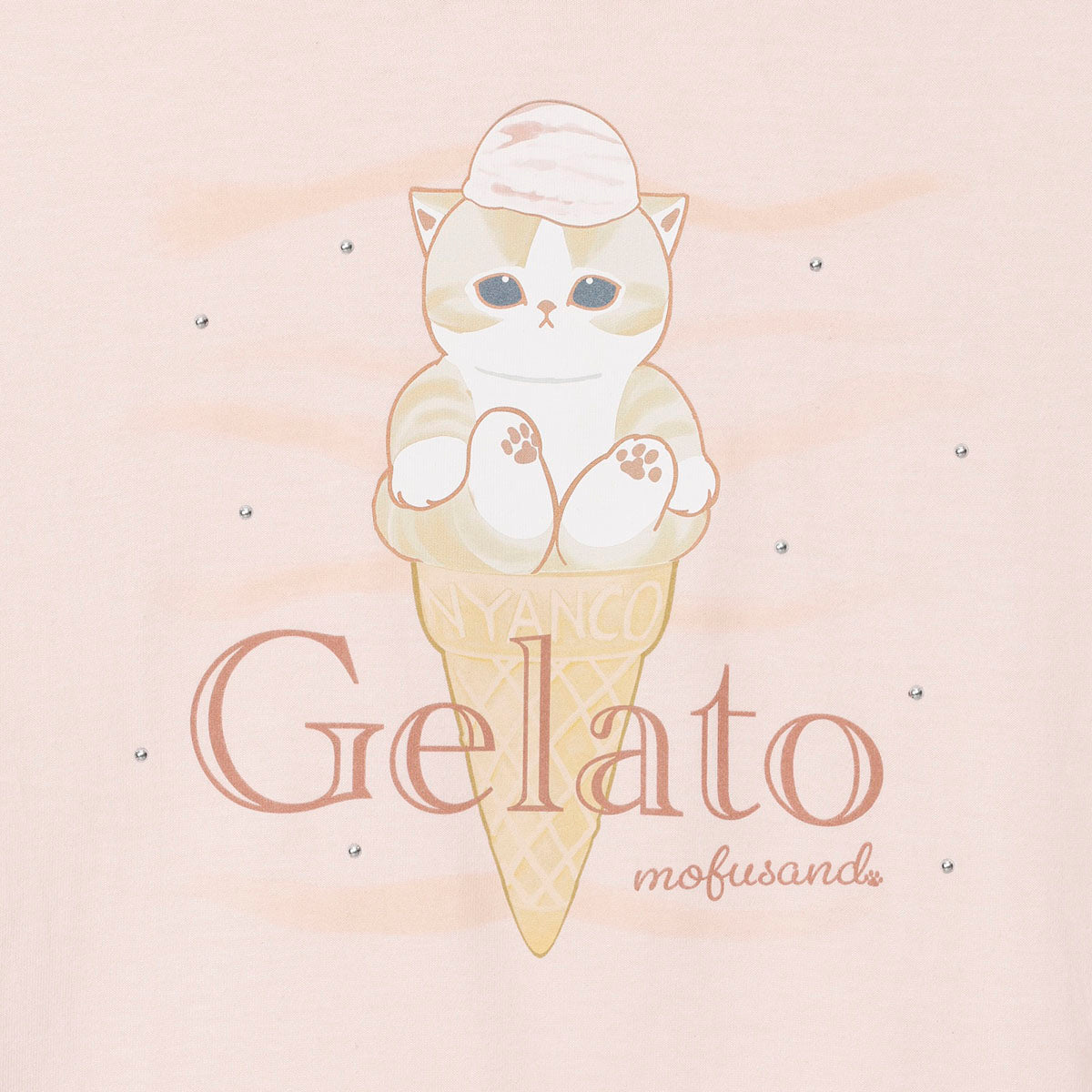 Polera mofusand Gelato rosado pálido