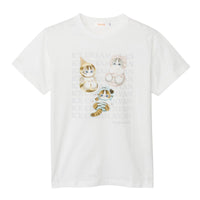 Polera Mofusand Ice Cream Nyan blanca