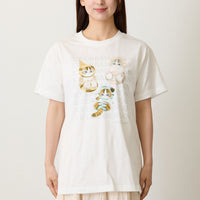 Polera Mofusand Ice Cream Nyan blanca