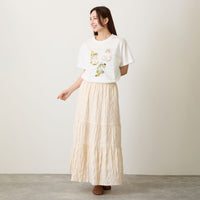 Polera Mofusand Ice Cream Nyan blanca