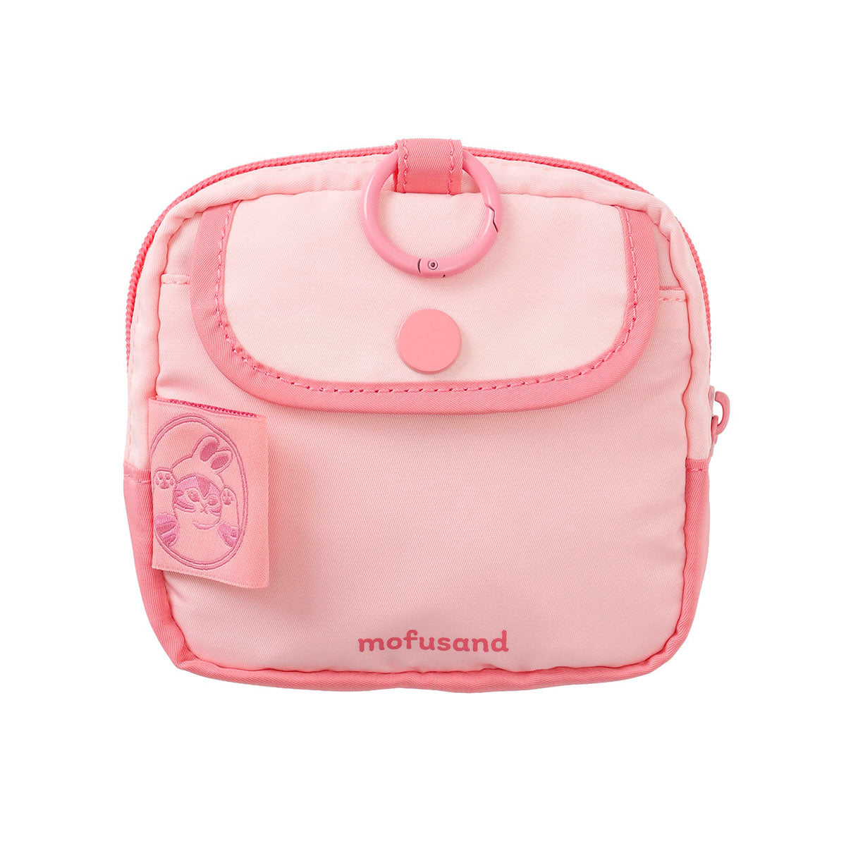 Estuche mofusand con aplique de gatito conejo, rosado