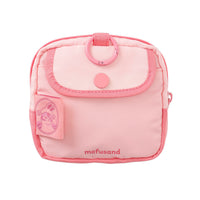 Estuche mofusand con aplique de gatito conejo, rosado