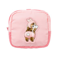Estuche mofusand con aplique de gatito conejo, rosado