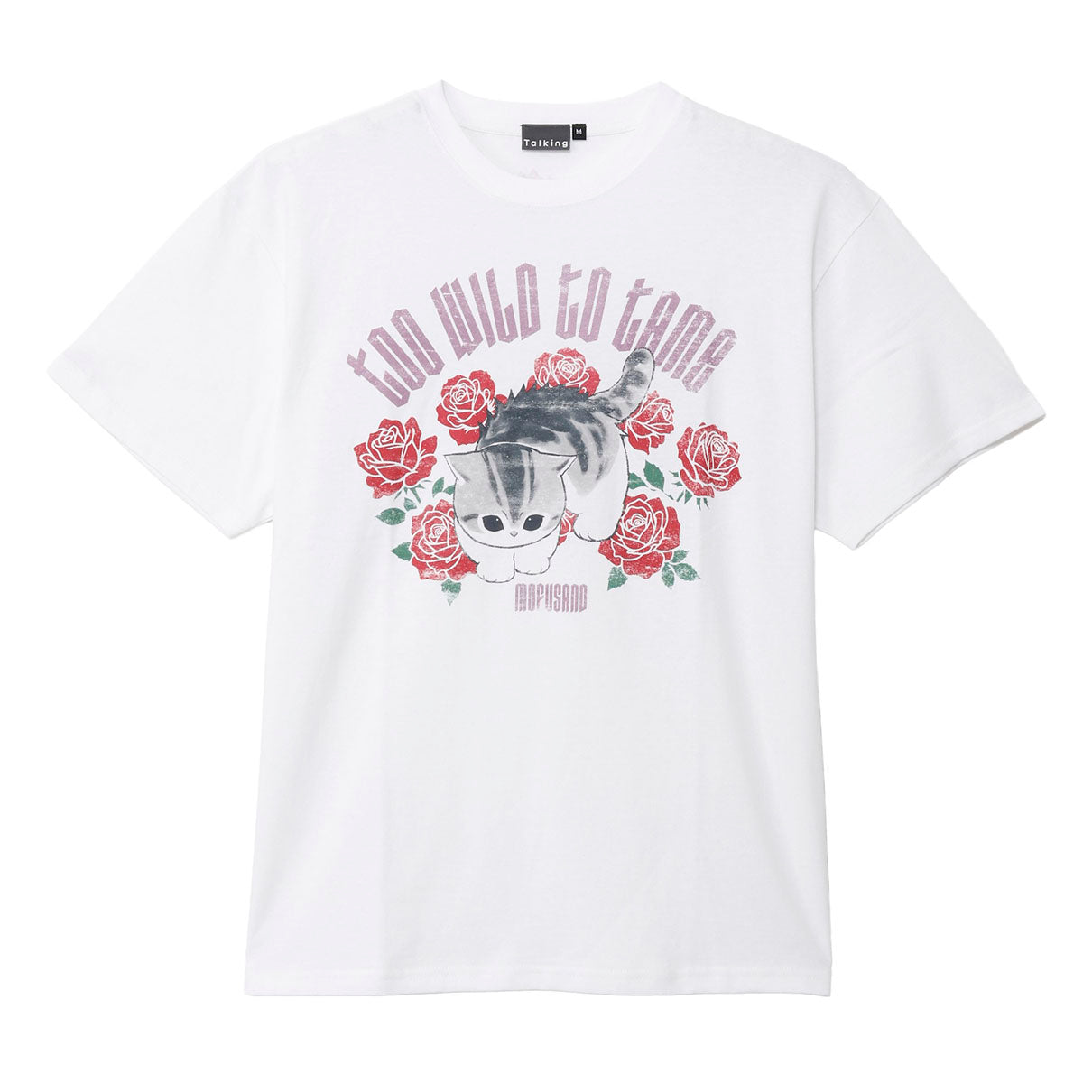 Polera mofusand Too Wild to Tame blanca