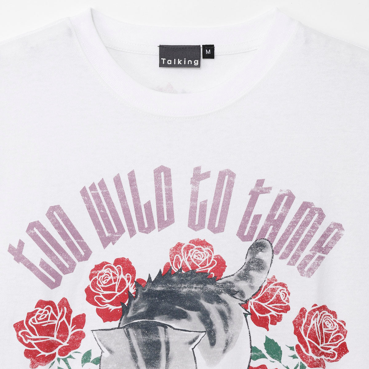 Polera mofusand Too Wild to Tame blanca