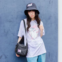 Gorro de nylon mofusand Let’s Rocknyan Together negro