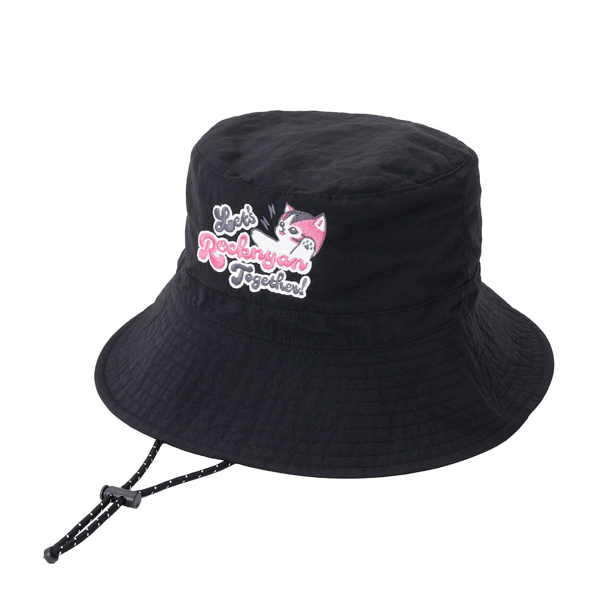 Gorro de nylon mofusand Let’s Rocknyan Together negro