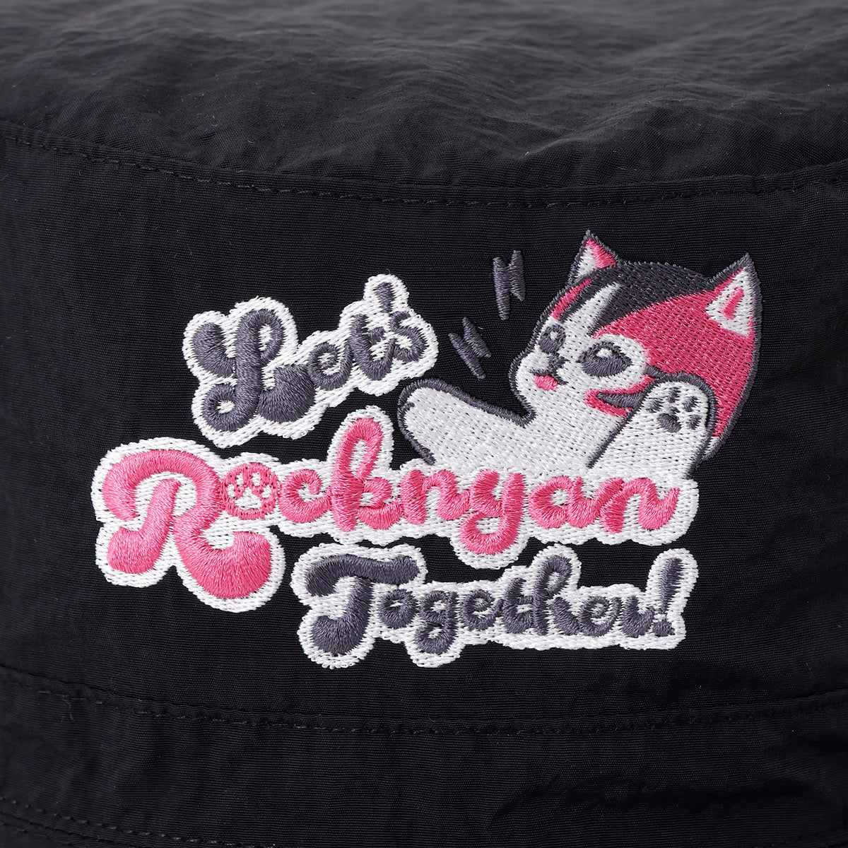 Gorro de nylon mofusand Let’s Rocknyan Together negro