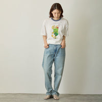 Polera blanca Mofusand con soda de melón