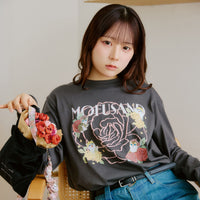 Mini bolso mofusand x Hibiya Kadan con rosas