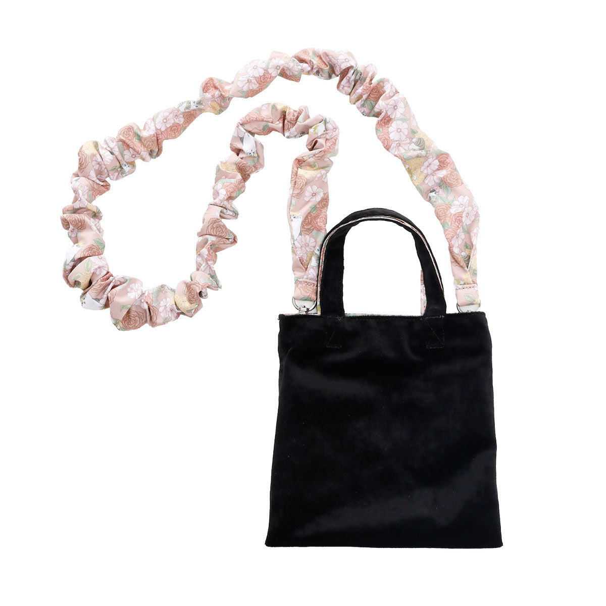 Mini bolso mofusand x Hibiya Kadan con rosas