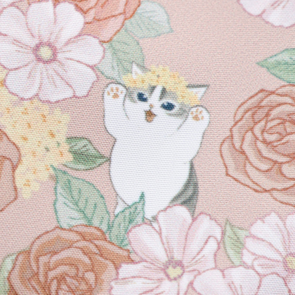 Mini bolso mofusand x Hibiya Kadan con rosas