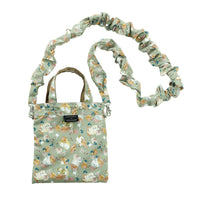 Minibolso reversible mofusand con hojas, color oliva