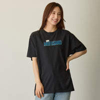 Polera negra mofusand Shark Cat estilo terror