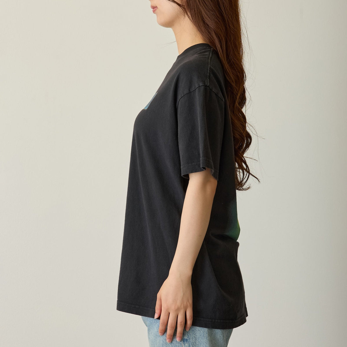 Polera negra mofusand Shark Cat estilo terror