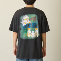 Polera negra mofusand Shark Cat estilo terror
