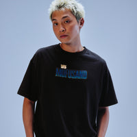 Polera negra mofusand Shark Cat estilo terror