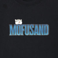 Polera negra mofusand Shark Cat estilo terror