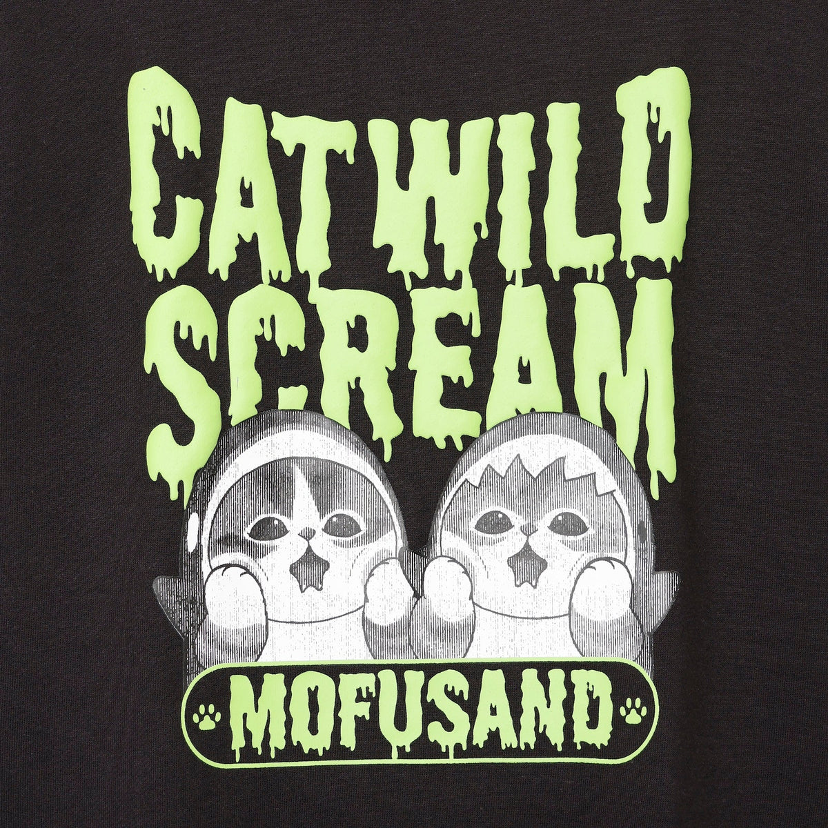 Polerón mofusand Cat Wild Scream negro