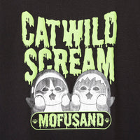 Polerón mofusand Cat Wild Scream negro