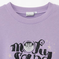 Polerón Mofusand Shadow Cat morado