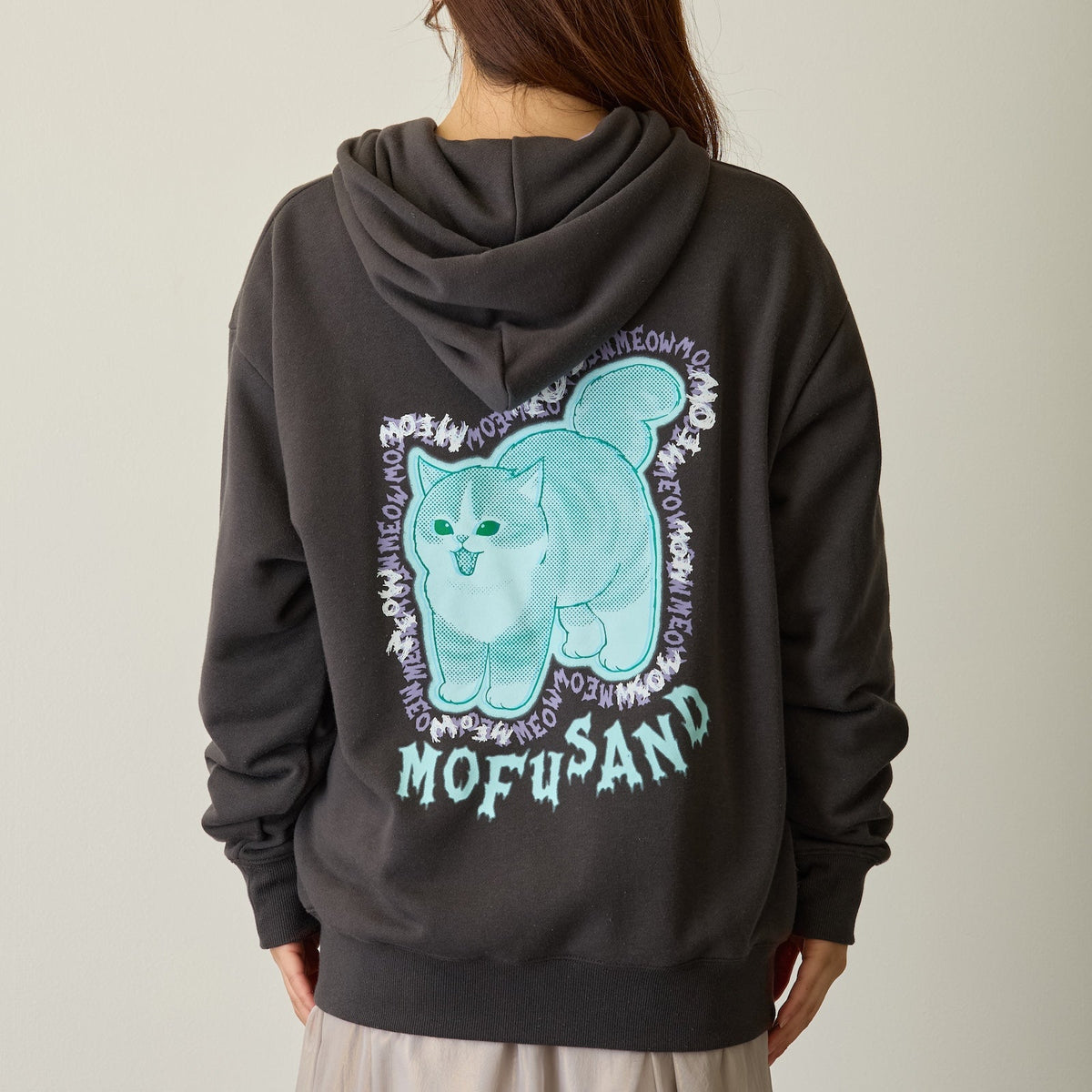 Polerón con cierre mofusand Meowing Cats